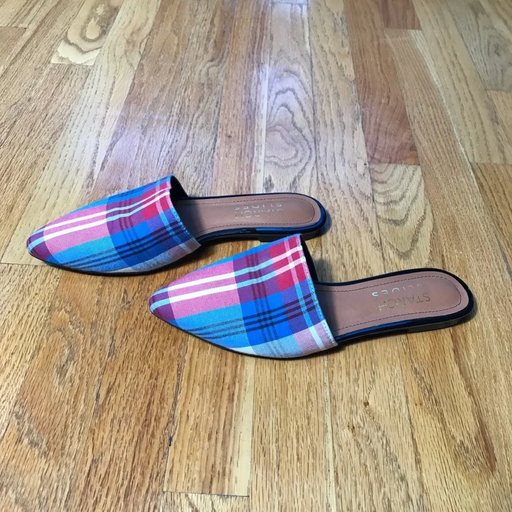 Plaid Mules by STARCH SLIDES - Picture 3 of 5